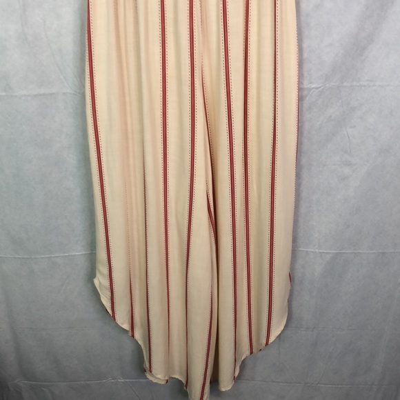 O'Neill Women's SINCERELY STRIPE TIE FRONT JUMPSUIT IN WINTER WHITE Size L - Picture 9 of 16